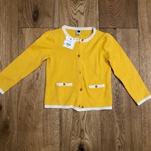 Janie & Jack - golden yellow cardigan size 3